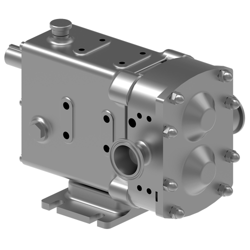 A 3 d image of the pump head for a large flow rate pump.