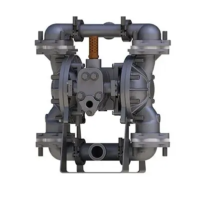 A close up of the air operated diaphragm pump