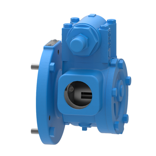 A blue pump is shown with the center bearing missing.