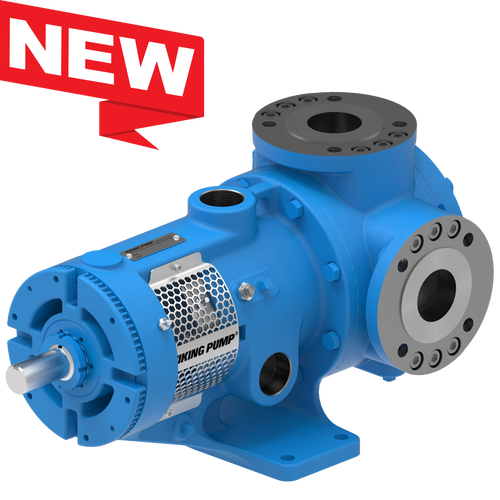 A blue pump with the words " new ".