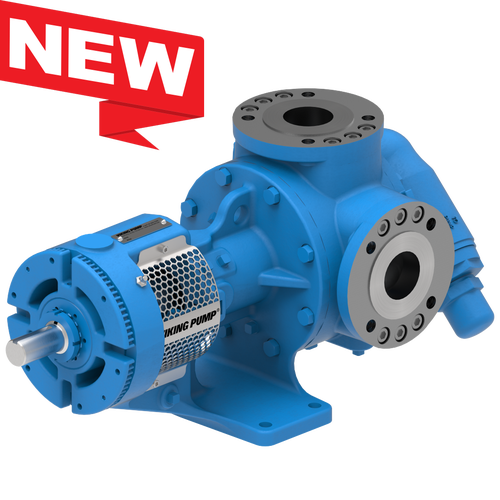 A blue pump is shown with the words " new ".