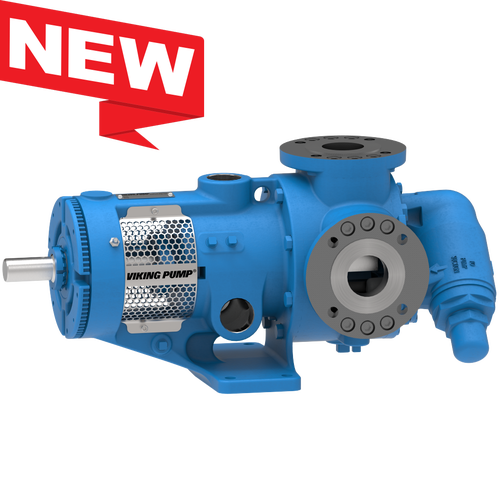 A blue pump is shown with the words " new ".